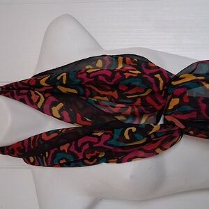 Colorful Patterned Women's Scarf
